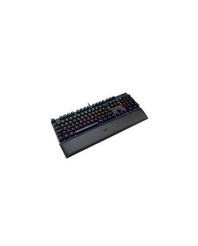 TECLADO GAMER BALAM RUSH DOMINATE GKX775 ALAMBRICO OPTOMECANICO RGB ANTIGHOSTING REPOSAMUAECAS PROGRAMABLE MULTIMEDIA WIN LINUX