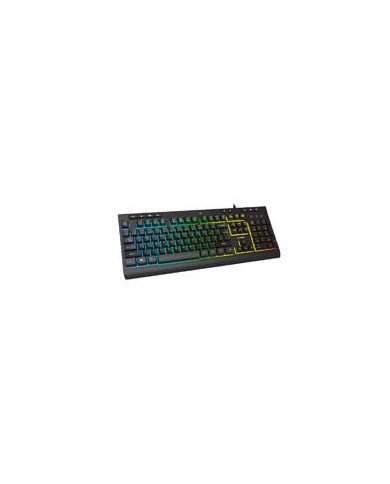 TECLADO ACTECK AUREAN PRO TA477G ALAMBRICO USB MULTIMEDIA ILUMINACION RGB ANTI GHOSTING 105 TECLAS MEMBRANA ESPAAOL NEGRO AC 93