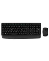 KIT ACTECK CREATOR PLUS MK465 TECLADO Y MOUSE INALAMBRICO RECEPTOR USB 105 TECLAS ERGONOMICO MULTIFUNCION WIN MAC IOS ANDROID O