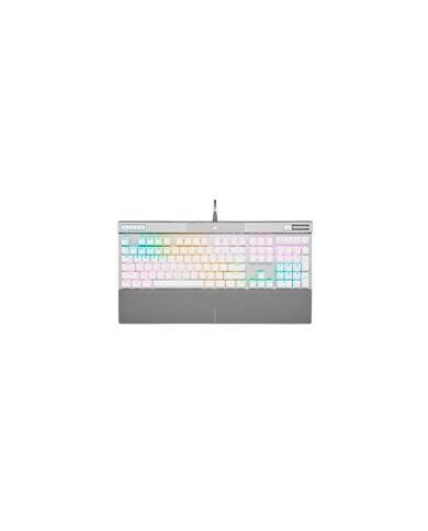TECLADO CORSAIR K70 RGB PRO APTICO MECANICO LED RGB RETROILUMINADO CORSAIR OPX BLANCO TECLAS PBT BLANCAS INGLES CH 910951A NA
