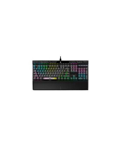 TECLADO CORSAIR K70 MAX RGB MAGNATICO MECANICO LED RGB RETROILUMINADO CORSAIR MGX GRIS TECLAS PBT NEGRAS INGLES CH 910961G NA