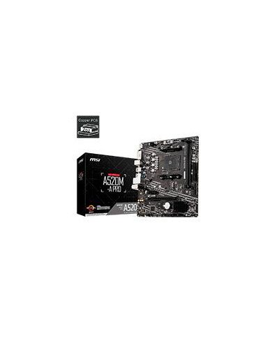 MB MSI A520 AMD S AM4 3A GEN 2XDDR4 3200 HDMI DVI 4XUSB 32 M2 MICRO ATX GAMA BASICA