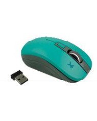 MOUSE INALAMBRICO OPTICO 800 A 1600 DPI SIMETRICO DONGLE USB PERFECT CHOICE ESSENTIAL TURQUESA