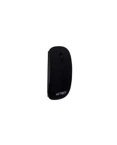 MOUSE ACTECK OPTIMIZE MI240 INALAMBRICO RECEPTOR USB OPTICO 1600 DPI AJUSTABLE NEGRO AC 928885