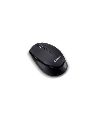MOUSE TECHZONE TZ19MOU01 INA OPTICO INALAMBRICO 1000 DPIS ERGONOMICO NEGRO