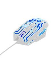 MOUSE GAMER ALAMBRICO 800 A 3600 DPI 6 BOTONES CONECTOR USB RGB VORTRED BY PERFECT CHOICE LEGACY BLANCO