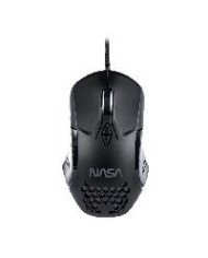 MOUSE GAMER NASA BY TECHZONE NS GM01 ALAMBRICO LED RGB NEGRO 7 BOTONES HASTA 6400 DPIS