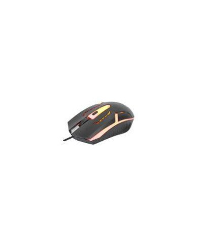 MOUSEMANHATTAN190206 OPTICO LUMINISCENTE RGB USB NEGRO