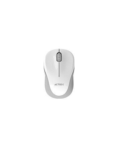 MOUSE ACTECK OPTIMIZE TRIP MI480 INALAMBRICO RECEPTOR USB LASER CLICK SILENCIOSO 1600 DPI BLANCO AC 934886