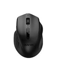 MOUSE INALMBRICO ERGONMICO CON TEXTURA QUARONI 5 SCROLL RECEPTOR 24 GHZ 800 2400 DPI PTICO 4 NIVELES NEGRO