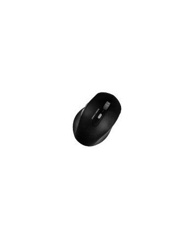 MOUSE INALAMBRICO 1600 DPI OPTICO RECARGABLE ERGONOMICO SILENCIOSO PERFECT CHOICE CLIX NEGRO