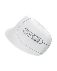 MOUSE VERTICAL INALAMBRICO 800 A 1200 DPI SILENCIOSO CONECTOR USB ERGONOMICO PERFECT CHOICE SNOUSE BLANCO