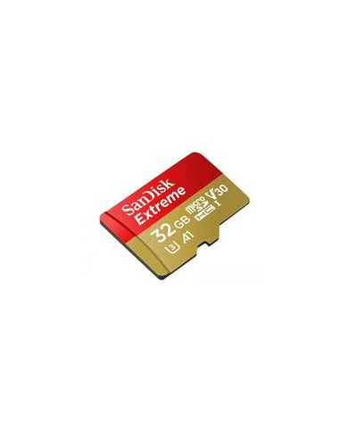 MEMORIA SANDISK MICRO SDHC 32GB EXTREME 100MB S 4K CLASE 10 A1 V30 C ADAPTADOR