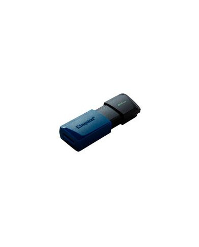 MEMORIA KINGSTON 64GB USB 32 GEN 1 ALTA VELOCIDAD DATATRAVELER EXODIA M AZUL C TAPA MVIL DTXM 64GB