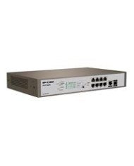 SWITCH TENDA PRO S8 150W ADMINISTRABLE 8 PUERTOS POE1 FIBRA OPTICA CAPA 3 L3 ETHERNET 10 100 1000 BASE T POE 1 PUERTO ETHERNET 