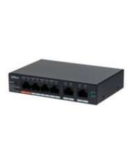SWITCH DAHUA CS4006 4GT 60 SWITCH POE DE 6 PTOS GIGABIT 4 PTOS POE 10 100 1000 2 PTOS UPLINK 10 100 1000 60 WATTS TOTALES ADMIN